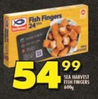 Shoprite SEA HARVEST FISH FINGERS 600g offer
