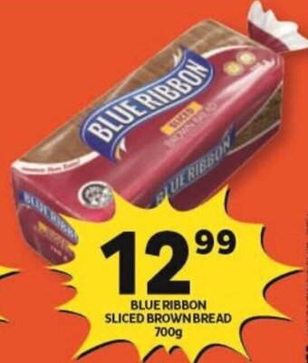 Shoprite BLUE RIBBON SLICED BROWN BREAD 700g offer