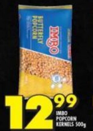 Shoprite Imbo Popcorn Kernels 500g offer