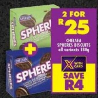 Shoprite CHELSEA SPHERES BISCUITS all variants 180g offer