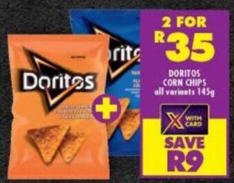 Shoprite DORITOS CORN CHIPS all variants 145g offer