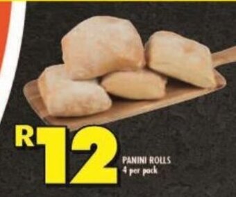 Shoprite PANINI ROLLS 4 per pack offer