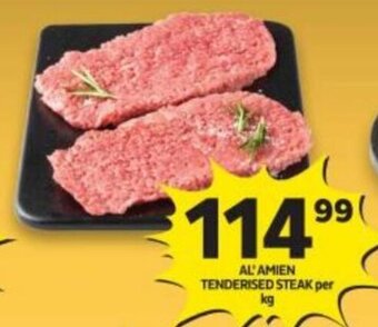 Shoprite AL'AMIEN TENDERISED STEAK per kg offer