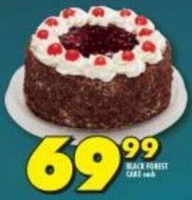 Shoprite Black Forest Cake offer