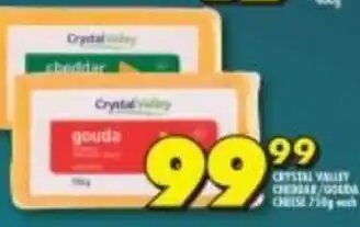 Shoprite Crystal Valley Cheddar Cheese 750g each offer