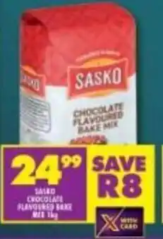 Shoprite Sasko Chocolate Flavoured Bake Mix offer
