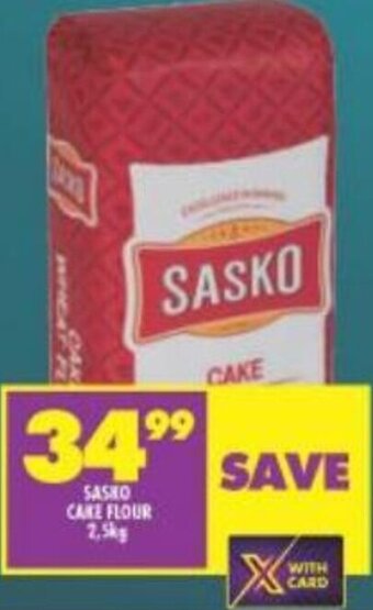 Shoprite SASKO CAKE FLOUR 2,5kg offer