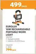 BUCO Eurolux 10w rechargeable portable work light 1242302-each offer