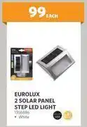 BUCO Eurolux 2 solar panel step led light white 1356886-each offer