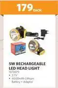 BUCO 5w rechargeable led head light 1379079-each offer