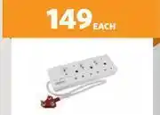 BUCO Lesco 6 way surge protected multiplug 1368283-each offer