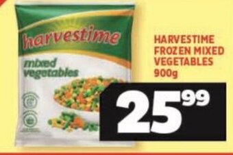 Usave HARVESTIME FROZEN MIXED VEGETABLES 900g offer
