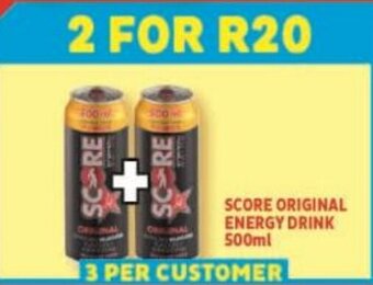 Usave SCORE ORIGINAL ENERGY DRINK 500ml offer
