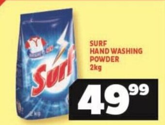 Usave SURF HAND WASHING POWDER 2kg offer