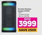 Game Sony portable wireless speaker xp500 offer
