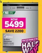 Game Midea 14 place dishwasher wqp12-j7635e offer
