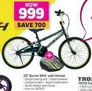 Game Raleigh 20inch burner bmx with helmet offer