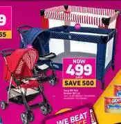 Game Navy or red stroller or cot-each offer