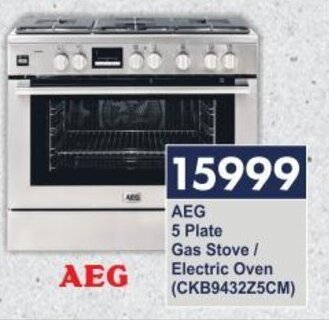 President Hyper AEG 5 Plate Gas Stove / Electric Oven (CKB9432Z5CM) offer