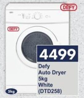 President Hyper Defy Auto Dryer 5kg White (DTD258) offer