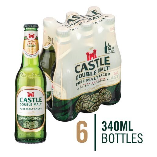 Castle double malt beer nrb 340ml x 6 offer at Pick n Pay Liquor