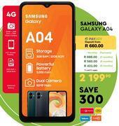 Edgars Samsung galaxy a04 smartphone offer