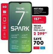 Edgars Tecno spark 7 pro 64gb smartphone offer