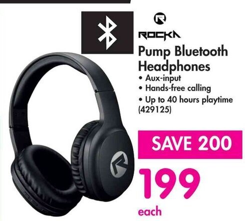 Pump best sale bluetooth headphones