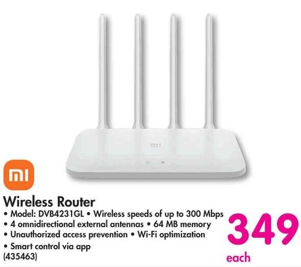 Wireless Router offer at Makro