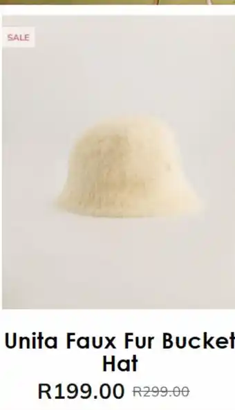 Unita faux fur bucket hat