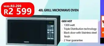 Tafelberg Furnishers Microwave 40l grill offer