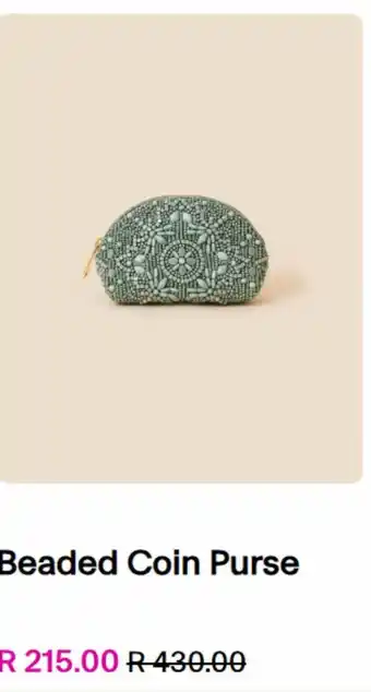 Accessorize Beaded coin purse offer