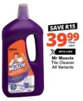 Mr Muscle Tile Cleaner All Variants