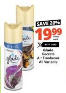 Glade Secrets Air Freshener All Variants