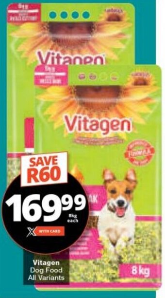Checkers Vitagen Dog Food All Variants offer