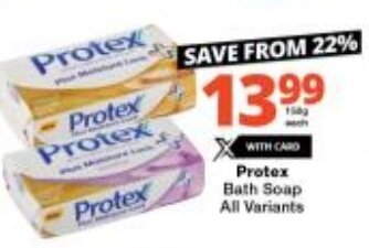 Protex Bath Soap All Variants offer at Checkers