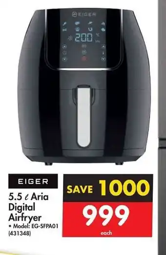 Makro EIGER 5.5L Aria Digital Airfryer offer