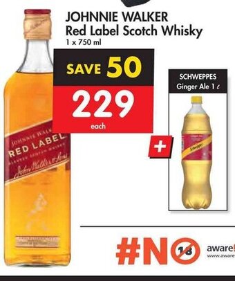 Makro JOHNNIE WALKER Red Label Scotch Whisky offer