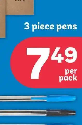 3 piece pens