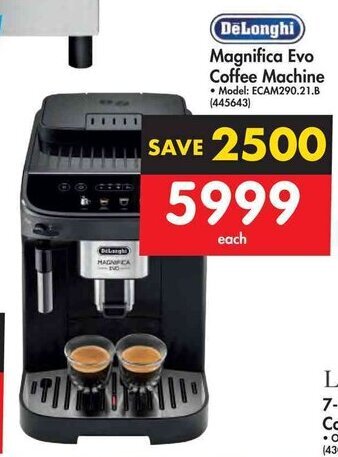 Makro DeLonghi Magnifica Evo Coffee Machine offer