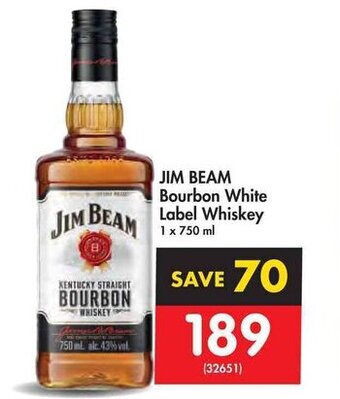 Makro JIM BEAM Bourbon White Label Whiskey offer