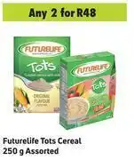 Game Futurelife tots cereal assorted-for 2 x 250g offer
