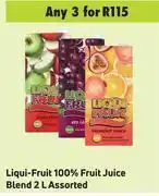Game Liqui fruit 100% fruit juice blend assorted-for 3 x 2l offer