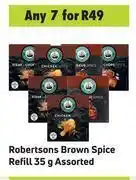 Game Robertsons brown spice refill assorted-for 7 x 35g offer