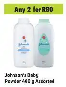 Game Johnson's baby powder assorted-for any 2 x 400g offer