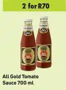 Game All gold tomato sauce-for 2 x 700ml offer
