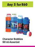 Game Character bubbles assorted-for any 5 x 60ml offer