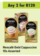 Game Nescafe gold cappuccino assorted-for any 2 x 10's pack offer