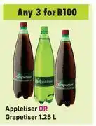 Game Appletiser or grapetiser-for any 3 x 1.25l offer
