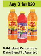 Wild island concentrate dairy blend assorted-for any 3 x 1l